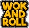 Wok and Roll Lettering Vector Design