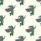 Wolf abstract seamless pattern on a light background
