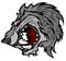 Wolf Cartoon Mascot Vector Logo