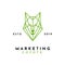 Wolf Coyote Marketing Logo Design