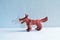 Wolf or dog from plasticine - molded children