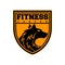 Wolf Fitness Logo. Fitness and Gym Logo Design Vector