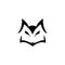 wolf fox logo vector icon illustration, Logo for buttons, websites, mobile apps and other design needs