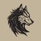 Wolf head vector image