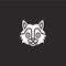 wolf icon. Filled wolf icon for website design and mobile, app development. wolf icon from filled animal avatars collection