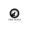 Wolf logo template vector