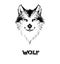 Wolf mandala pattern drawing tattoo vector illustration