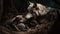 Wolf Pack\\\'s Tender Moment with Newborn Pups