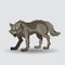 Wolf, predator, character cartoon, vector illustration, isolated