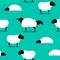 Wolf In Sheeps Clothing seamless Background idiom