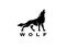 Wolf silhouette logo icon