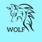 Wolf vector, great for brand stickers etc