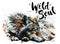 Wolf watercolor painting predator animals Wild soul