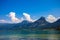 Wolfgang See lake with Sparber and Bleckwand peaks