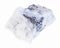 wolframite ( tungsten ore) in rough stone on white
