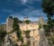 The woll of Guaita fortress is the oldest and the most famous tower on San Marino. Italy.