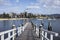 Wollongong Harbour against city buildingsï¼ŒNSW, Australia