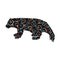 Wolverine bear wildlife spiral pattern color silhouette animal