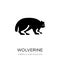 wolverine icon in trendy design style. wolverine icon isolated on white background. wolverine vector icon simple and modern flat