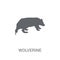 Wolverine icon. Trendy Wolverine logo concept on white background from animals collection