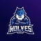 Wolves mascot logo