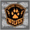 Wolves - military label, badges and design