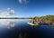 Woman and active senior kayaking on Nine Mile Pond in Everglades National Park.