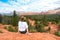 Woman admires Sedona Landscape