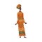 Woman in African National lothing, Female Representative of Country in Traditional Outfit of Nation Cartoon Style Vector
