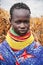 Woman from the african tribe Nyangatom poses for a portrait, Mago National Park