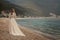 Woman alone on a beach