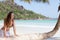 Woman at Anse Volbert, Seychelles