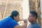 woman applying monkfish ancestral medicine in Mexico