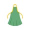 Woman apron icon, flat style