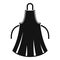 Woman apron icon, simple style