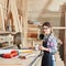 Woman as carpentry apprentice