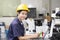 Woman asian engineer doing chemical test in laboratory