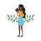 Woman with baby avatar character