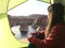 Woman backpacking camping at Reflection Canyon in Utah USA