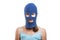 Woman in balaclava