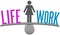 Woman balance life work decision choice