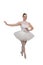 Woman ballerina with pointe shoes