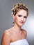 Woman with beautiful wedding hairstyle
