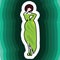 Woman in beauty fashion green gown, beautiful girl dancing in long evening dress, turning on white