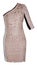 Woman beige event dress