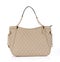 Woman beije handbag