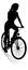 Woman Bike Cyclist Riding Bicycle Silhouette