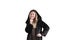 Woman in black fur coat portrait clothing