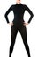 woman in black hot sports thermal underwear