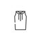 Woman blouse line icon